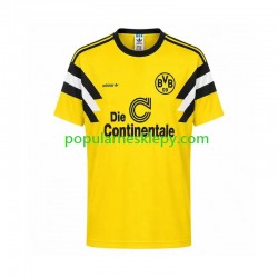 Koszulka Krótka Męska Borussia Dortmund Pierwszy strój Retro 1989 Koszulka Krótka Męska Borussia Dortmund Pierwszy strój Retro 1989