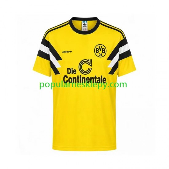 Koszulka Krótka Męska Borussia Dortmund Pierwszy strój Retro 1989