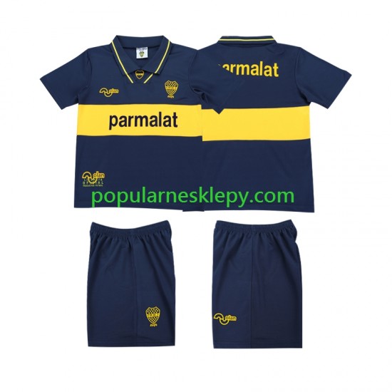 Koszulka Krótka dla Dzieci CA Boca Juniors Pierwszy strój Retro 1993 1995