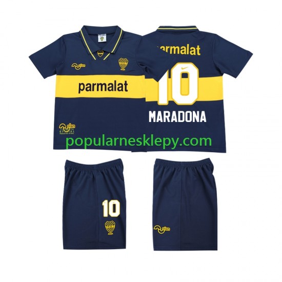 Koszulka Krótka dla Dzieci CA Boca Juniors Pierwszy strój MARADONA 10 Retro 1993 1995 Koszulka Krótka dla Dzieci CA Boca Juniors Pierwszy strój MARADONA 10 Retro 1993 1995