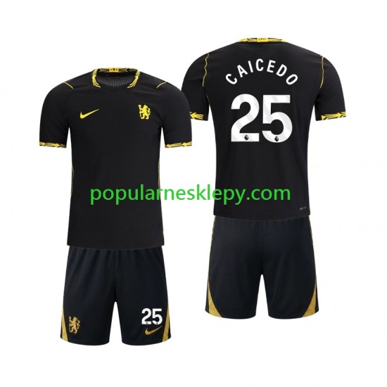 Koszulka Krótka dla Dzieci Chelsea Drugi strój Moises Caicedo 25 2026-2027