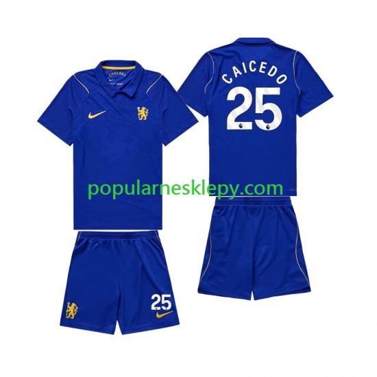 Koszulka Krótka dla Dzieci Chelsea Pierwszy strój Moises Caicedo 25 2026-2027