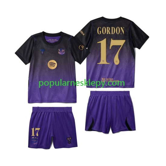 Koszulka Krótka dla Dzieci FC Barcelona Drugi strój Anthony Gordon 17 2026-2027