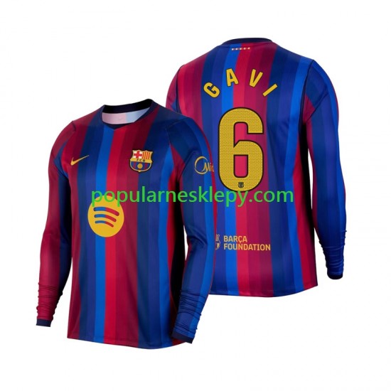 Koszulka Długi Męska FC Barcelona Pierwszy strój Gavi 6 2026-2027
