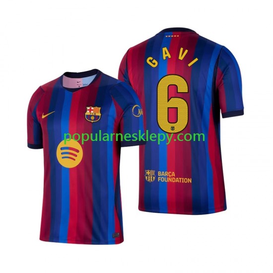 Koszulka Krótka Męska FC Barcelona Pierwszy strój Gavi 6 2026-2027