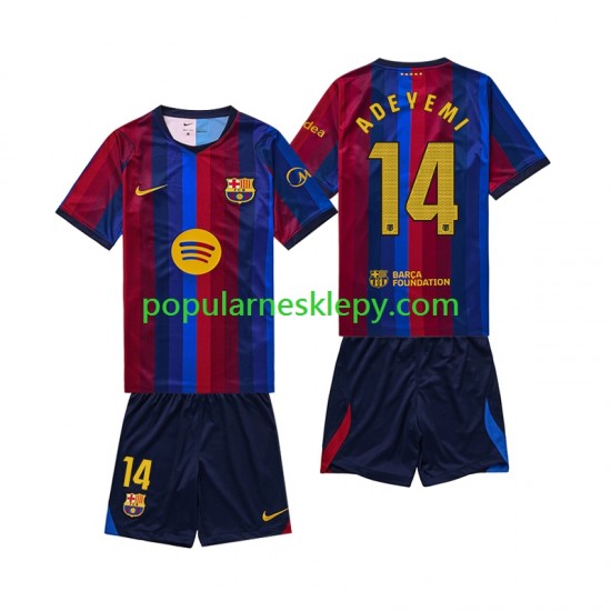 Koszulka Krótka dla Dzieci FC Barcelona Pierwszy strój Karim Adeyemi 14 2026-2027 Koszulka Krótka dla Dzieci FC Barcelona Pierwszy strój Karim Adeyemi 14 2026-2027
