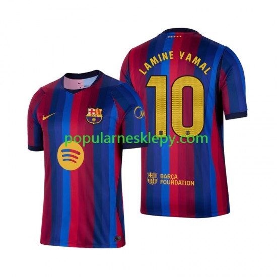 Koszulka Krótka Męska FC Barcelona Pierwszy strój Lamine Yamal 10 2026-2027