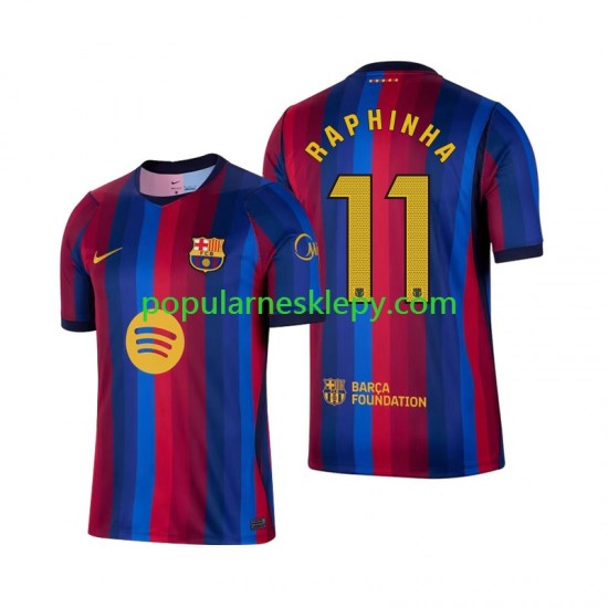Koszulka Krótka Męska FC Barcelona Pierwszy strój Raphinha 11 2026-2027