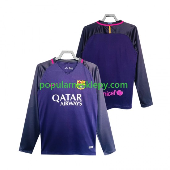 Koszulka Długi Męska FC Barcelona Drugi strój Retro 2016 2017