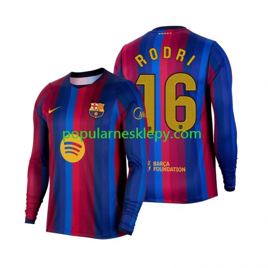 Koszulka Długi Męska FC Barcelona Pierwszy strój Rodri 16 2026-2027