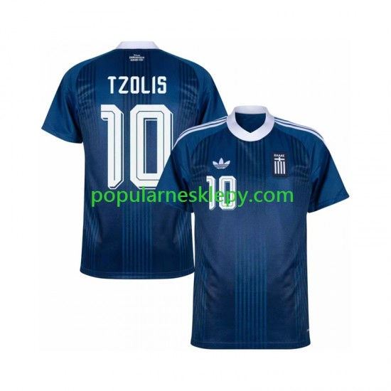Koszulka Krótka Męska Reprezentacji Grecji Drugi strój Christos Tzolis 17 2026-2027 Koszulka Krótka Męska Reprezentacji Grecji Drugi strój Christos Tzolis 17 2026-2027