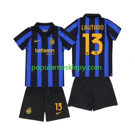 Koszulka Krótka dla Dzieci Inter Mediolan Pierwszy strój Lautaro Martinez 13 2026-2027 Koszulka Krótka dla Dzieci Inter Mediolan Pierwszy strój Lautaro Martinez 13 2026-2027