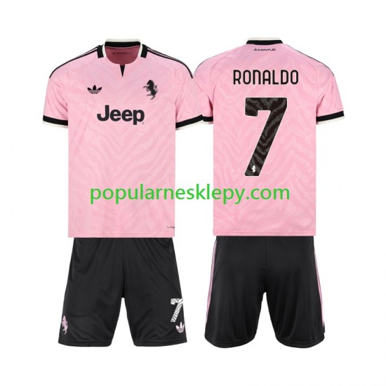 Koszulka Krótka dla Dzieci Juventus Drugi strój Cristiano Ronaldo 7 2026-2027
