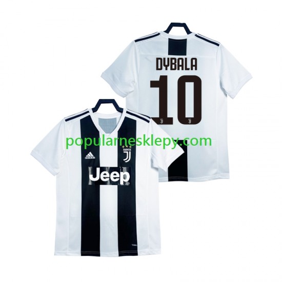 Koszulka Krótka Męska Juventus Pierwszy strój DYBALA 21 Retro 2018 2019