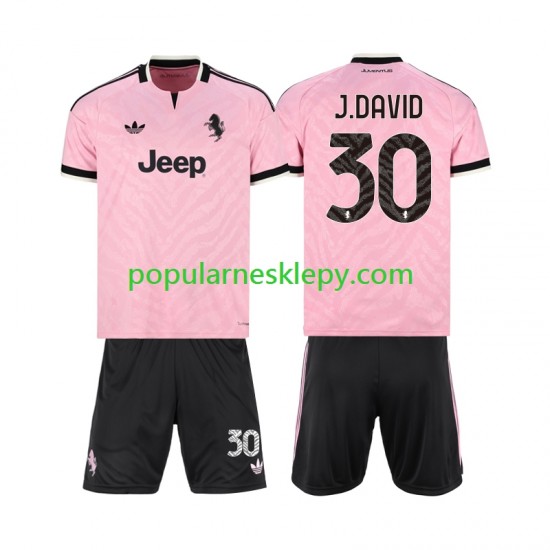 Koszulka Krótka dla Dzieci Juventus Drugi strój Jonathan David 30 2026-2027