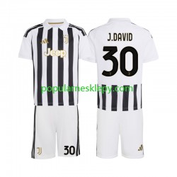 Koszulka Krótka dla Dzieci Juventus Pierwszy strój Jonathan David 30 2026-2027