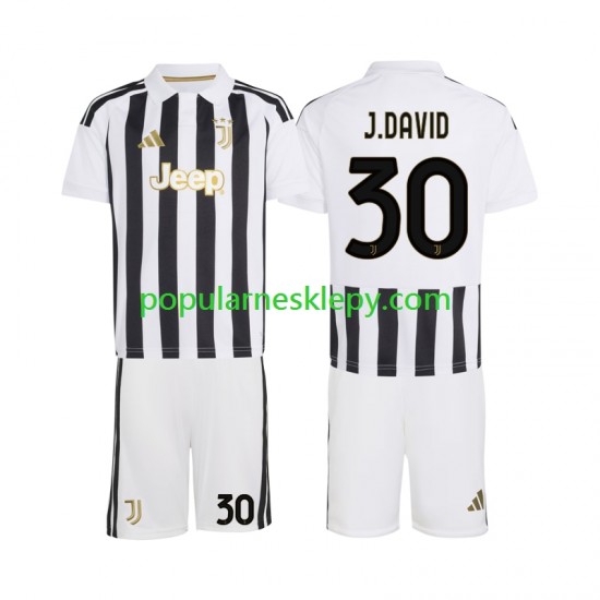Koszulka Krótka dla Dzieci Juventus Pierwszy strój Jonathan David 30 2026-2027