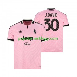 Koszulka Krótka Męska Juventus Drugi strój Jonathan David 30 2026-2027
