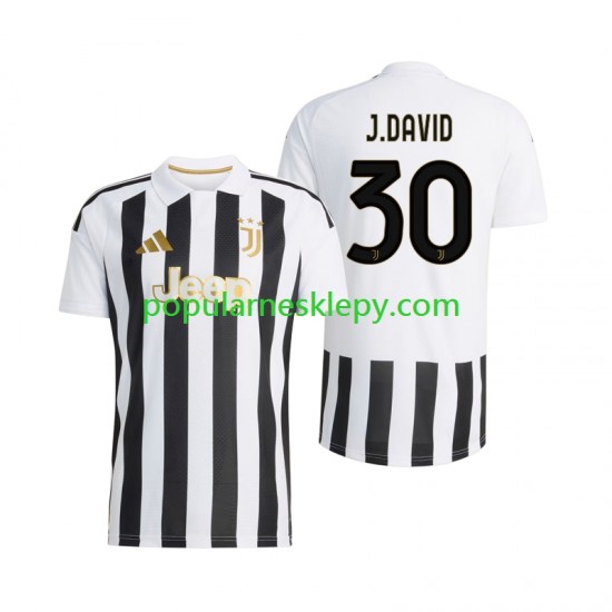 Koszulka Krótka Męska Juventus Pierwszy strój Jonathan David 30 2026-2027