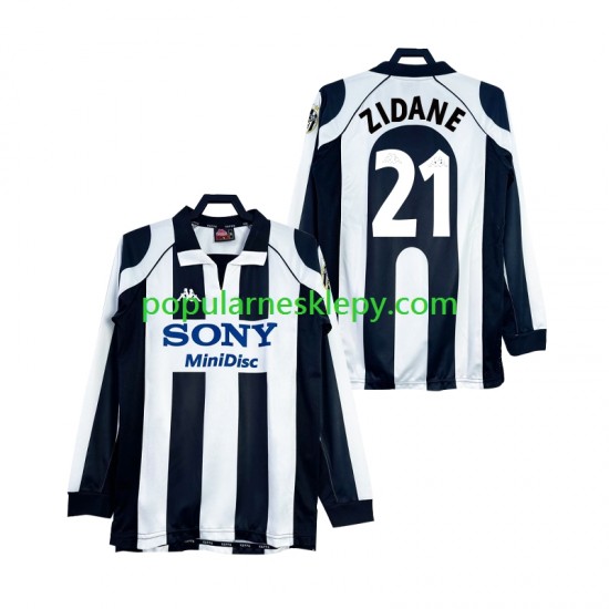 Koszulka Długi Męska Juventus Pierwszy strój ZIDANE 21 Retro 1997 1998