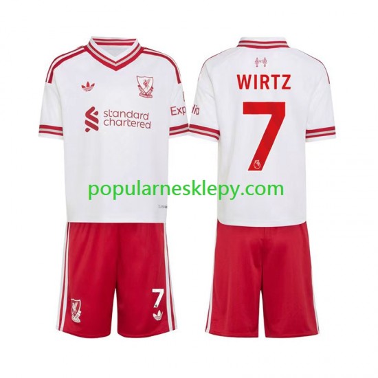 Koszulka Krótka dla Dzieci Liverpool Drugi strój Florian Wirtz 7 2026-2027