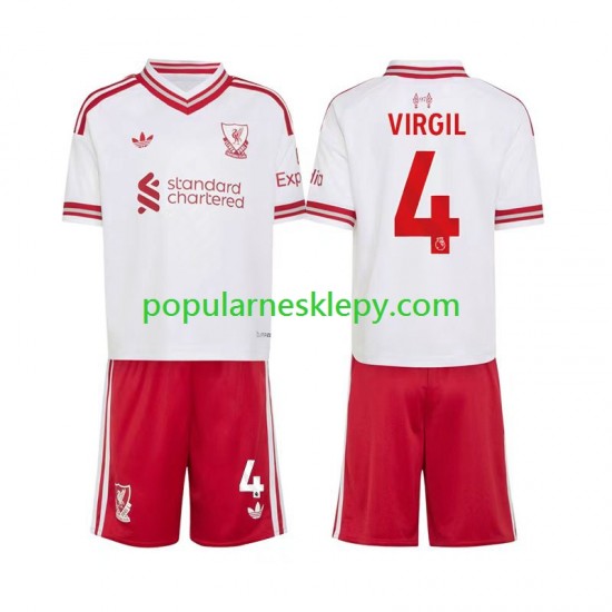 Koszulka Krótka dla Dzieci Liverpool Drugi strój Virgil van Dijk 4 2026-2027