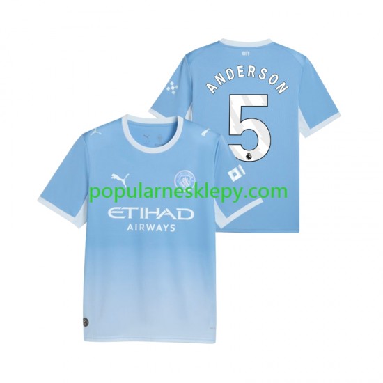 Koszulka Krótka Męska Manchester City Pierwszy strój Elliot Anderson 5 2026-2027