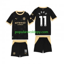 Koszulka Krótka dla Dzieci Manchester City Drugi strój Jeremy Doku 11 2026-2027