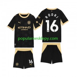 Koszulka Krótka dla Dzieci Manchester City Drugi strój Rodri 16 2026-2027