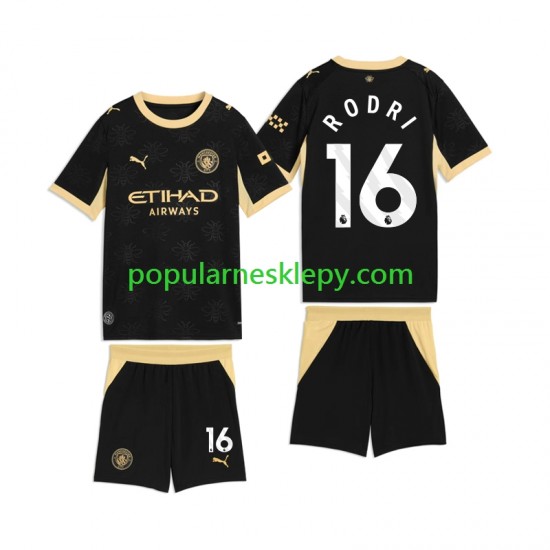 Koszulka Krótka dla Dzieci Manchester City Drugi strój Rodri 16 2026-2027