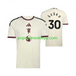 Koszulka Krótka Męska Manchester United Trzeci strój Benjamin Sesko 30 2026-2027