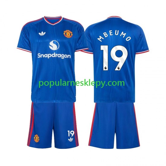 Koszulka Krótka dla Dzieci Manchester United Drugi strój Bryan Mbeumo 19 2026-2027 Koszulka Krótka dla Dzieci Manchester United Drugi strój Bryan Mbeumo 19 2026-2027