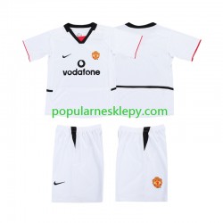 Krótka dla Dzieci Manchester United Drugi strój Football Shirt 2002 2003