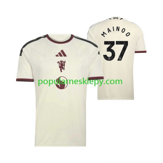 Koszulka Krótka Męska Manchester United Trzeci strój Kobbie Mainoo 37 2026-2027