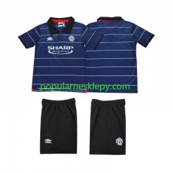 Koszulka Krótka dla Dzieci Manchester United Drugi strój Retro 1999 2000