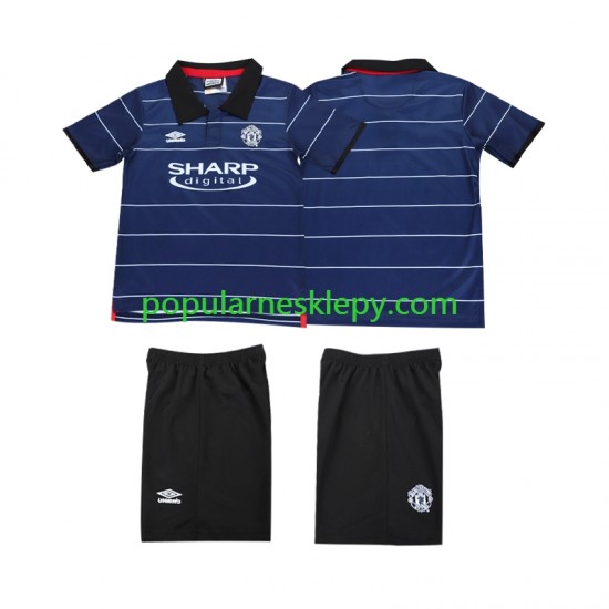 Koszulka Krótka dla Dzieci Manchester United Drugi strój Retro 1999 2000