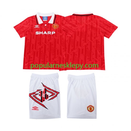 Koszulka Krótka dla Dzieci Manchester United Pierwszy strój Retro 1993 1994