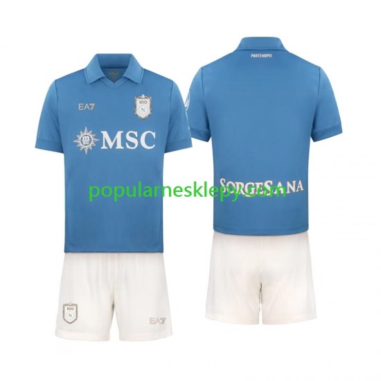 Koszulka Krótka dla Dzieci Napoli Pierwszy strój 2026-2027