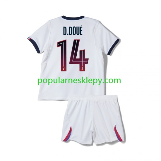 Koszulka Krótka dla Dzieci Paris Saint-Germain Drugi strój Desire Doue 14 2026-2027 Koszulka Krótka dla Dzieci Paris Saint-Germain Drugi strój Desire Doue 14 2026-2027