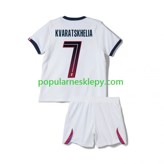 Koszulka Krótka dla Dzieci Paris Saint-Germain Drugi strój Khvicha Kvaratskhelia 7 2026-2027