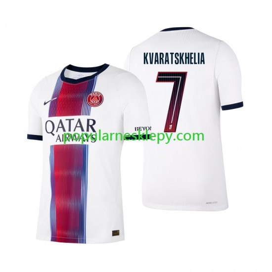 Koszulka Krótka Męska Paris Saint-Germain Drugi strój Khvicha Kvaratskhelia 7 2026-2027