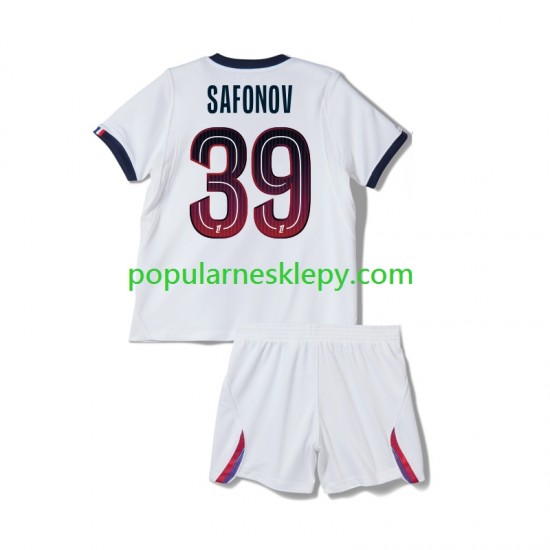 Koszulka Krótka dla Dzieci Paris Saint-Germain Drugi strój Matvey Safonov 39 2026-2027