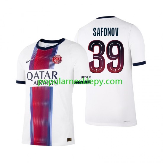 Koszulka Krótka Męska Paris Saint-Germain Drugi strój Matvey Safonov 39 2026-2027