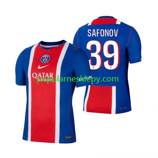 Koszulka Krótka Męska Paris Saint-Germain Pierwszy strój Matvey Safonov 39 2026-2027 Koszulka Krótka Męska Paris Saint-Germain Pierwszy strój Matvey Safonov 39 2026-2027