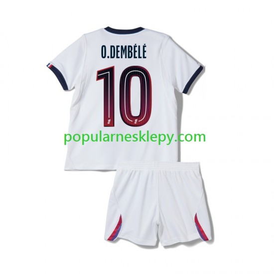 Koszulka Krótka dla Dzieci Paris Saint-Germain Drugi strój Ousmane Dembele 10 2026-2027