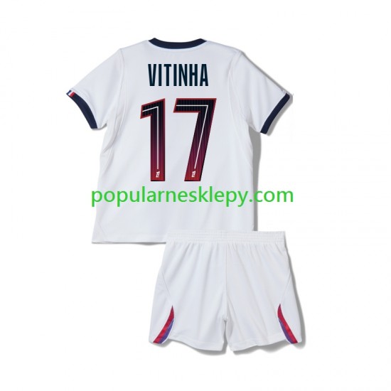 Koszulka Krótka dla Dzieci Paris Saint-Germain Drugi strój Vitinha 17 2026-2027