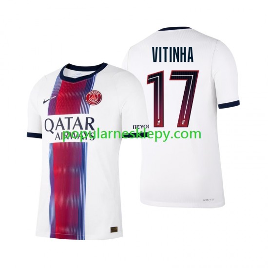 Koszulka Krótka Męska Paris Saint-Germain Drugi strój Vitinha 17 2026-2027