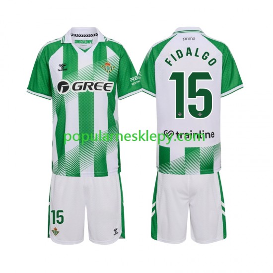 Koszulka Krótka dla Dzieci Real Betis Pierwszy strój Fidalgo 15 2026-2027