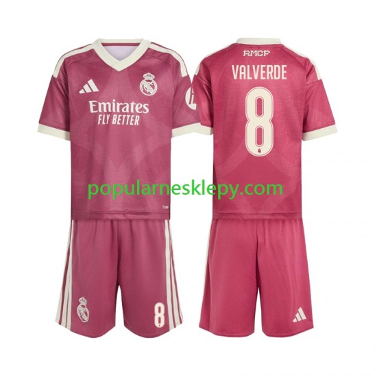 Koszulka Krótka dla Dzieci Real Madryt Trzeci strój Federico Valverde 8 2026-2027 Koszulka Krótka dla Dzieci Real Madryt Trzeci strój Federico Valverde 8 2026-2027