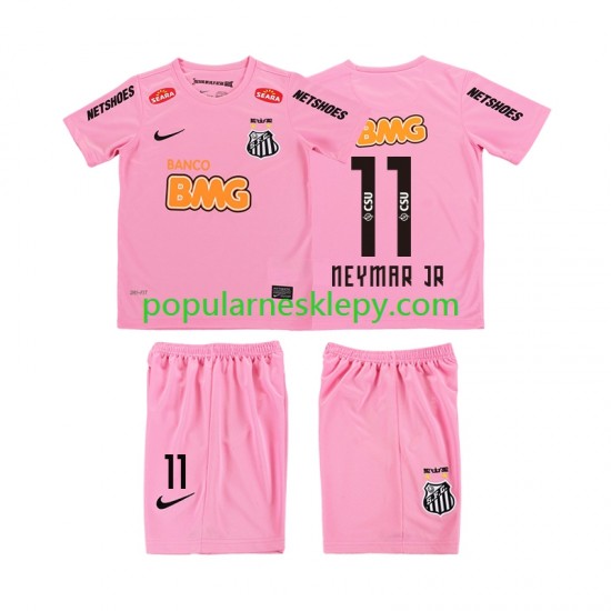 Koszulka Krótka dla Dzieci Czwarty strój Santos Neymar JR 11 Retro 2012 2013